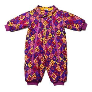 NWOT Hanna Andersson Whimsical Floral Insulated Bunting Snowsuit One Piece Baby